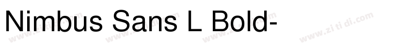 Nimbus Sans L Bold字体转换